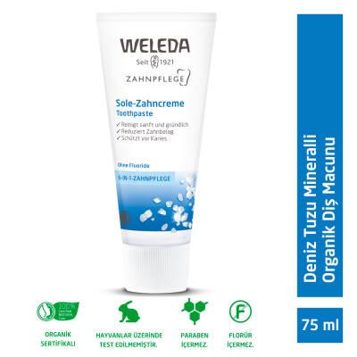 Weleda Natural Toothpaste with Sea Salt - 2.54 fl oz, Fluoride-Free, Organic Oral Care