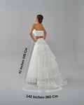 Fishtail Crinoline Skirt , Wedding Dress Underskirt, White Petticoat Skirt – Bridal Port