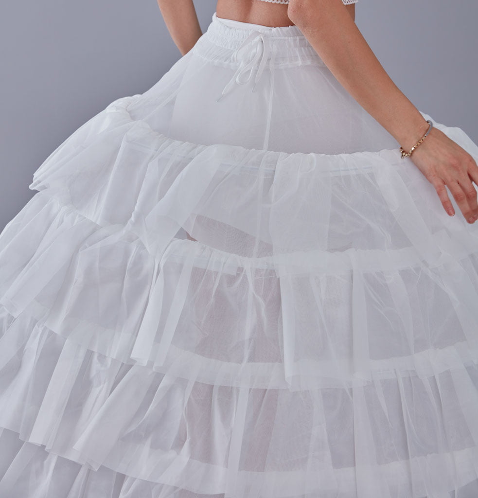 Wedding Dress with Underskirt-Quinceanera Dress Petticoat-Bridal Ball Gown Crinoline – Bridal Port, view 3