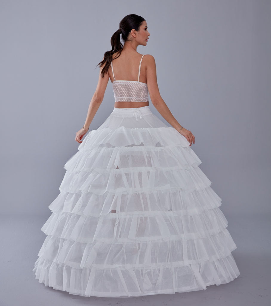 Wedding Dress with Underskirt-Quinceanera Dress Petticoat-Bridal Ball Gown Crinoline – Bridal Port, view 9