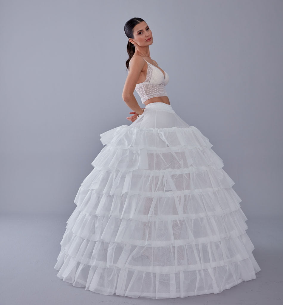 Wedding Dress with Underskirt-Quinceanera Dress Petticoat-Bridal Ball Gown Crinoline – Bridal Port, view 10