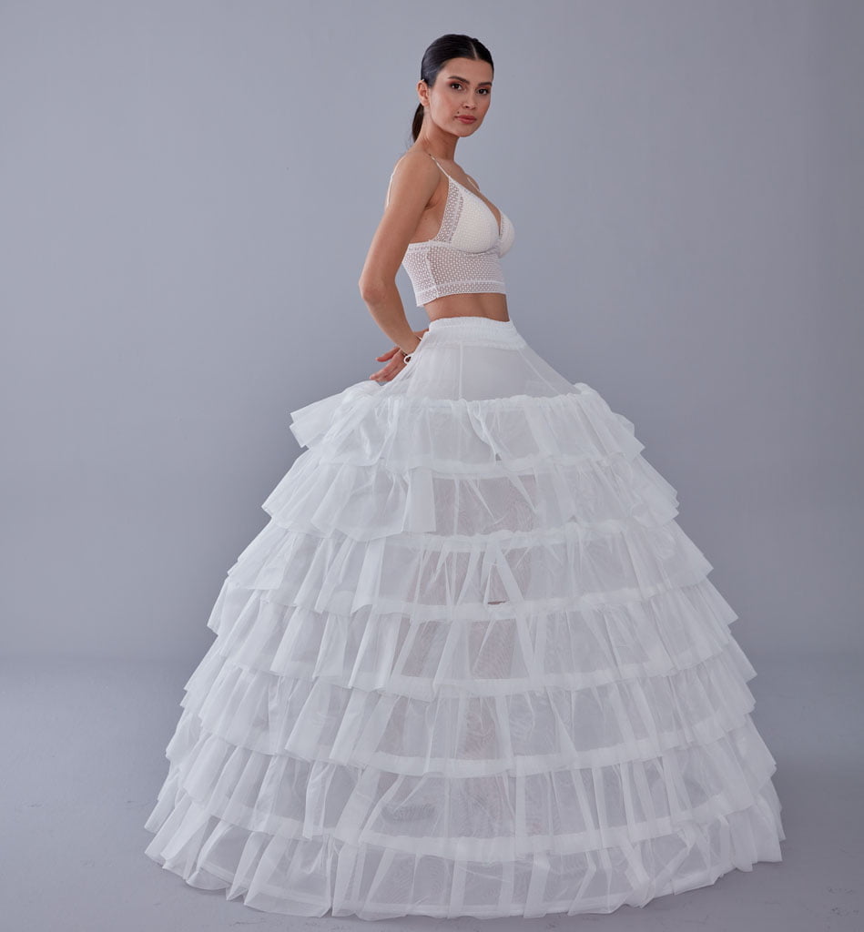 Wedding Dress with Underskirt-Quinceanera Dress Petticoat-Bridal Ball Gown Crinoline – Bridal Port, view 11