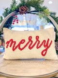 KADOU BOUTIQUE Merry Decorative Knit Pillow — main product shot