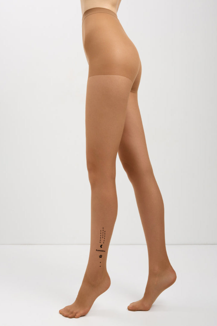 TheRanok.com Fantasy Tights Conte Euphoria - Voluminous Flock Pattern — color detail