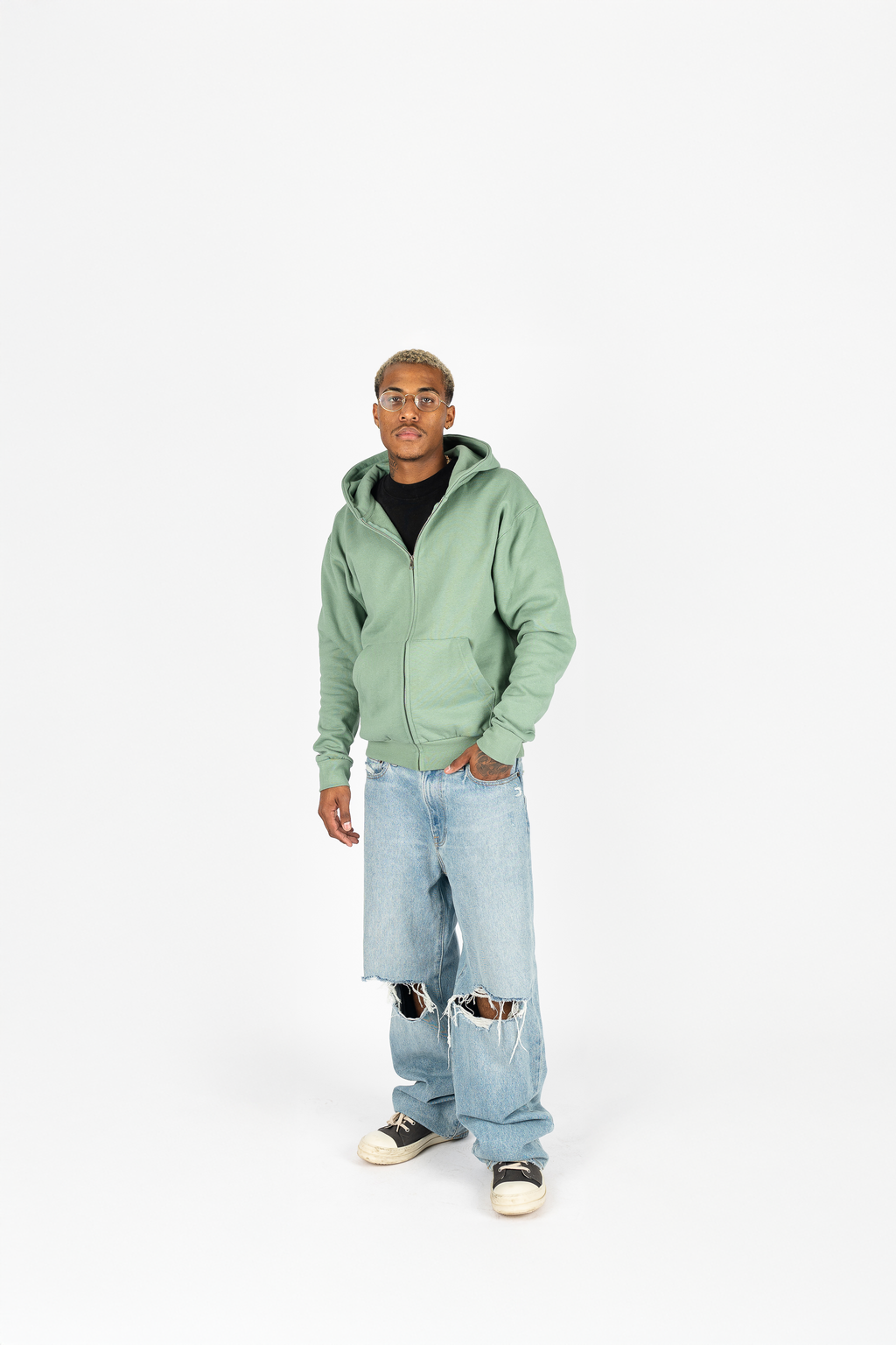 Superline Heavyweight Boyfriend Zip Up — feature highlight