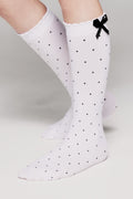 TheRanok.com Conte Knee-Highs for girls Evie 50 Den - Decorative Bow — main product shot