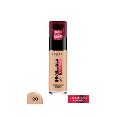 Loreal Paris Infaillible 24H Fresh Wear Foundation - Long Lasting, Natural Coverage with SPF 25