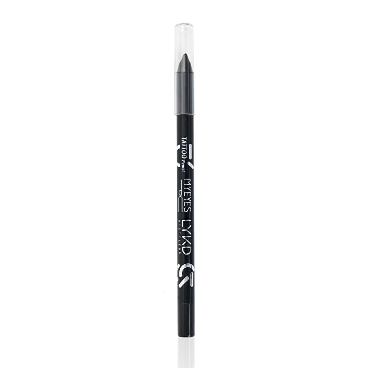 LYKD Tattoo Pencil 100 Black - Smooth Eyeliner for Day & Night Makeup - Intense, Precise Application