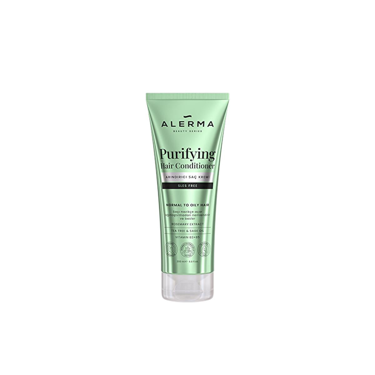 Alerma Sulfate-Free Shampoo for Oily Hair - 6.76 fl oz, Vegan & Cruelty-Free with Rosemary Extract & Tea Tree Oil