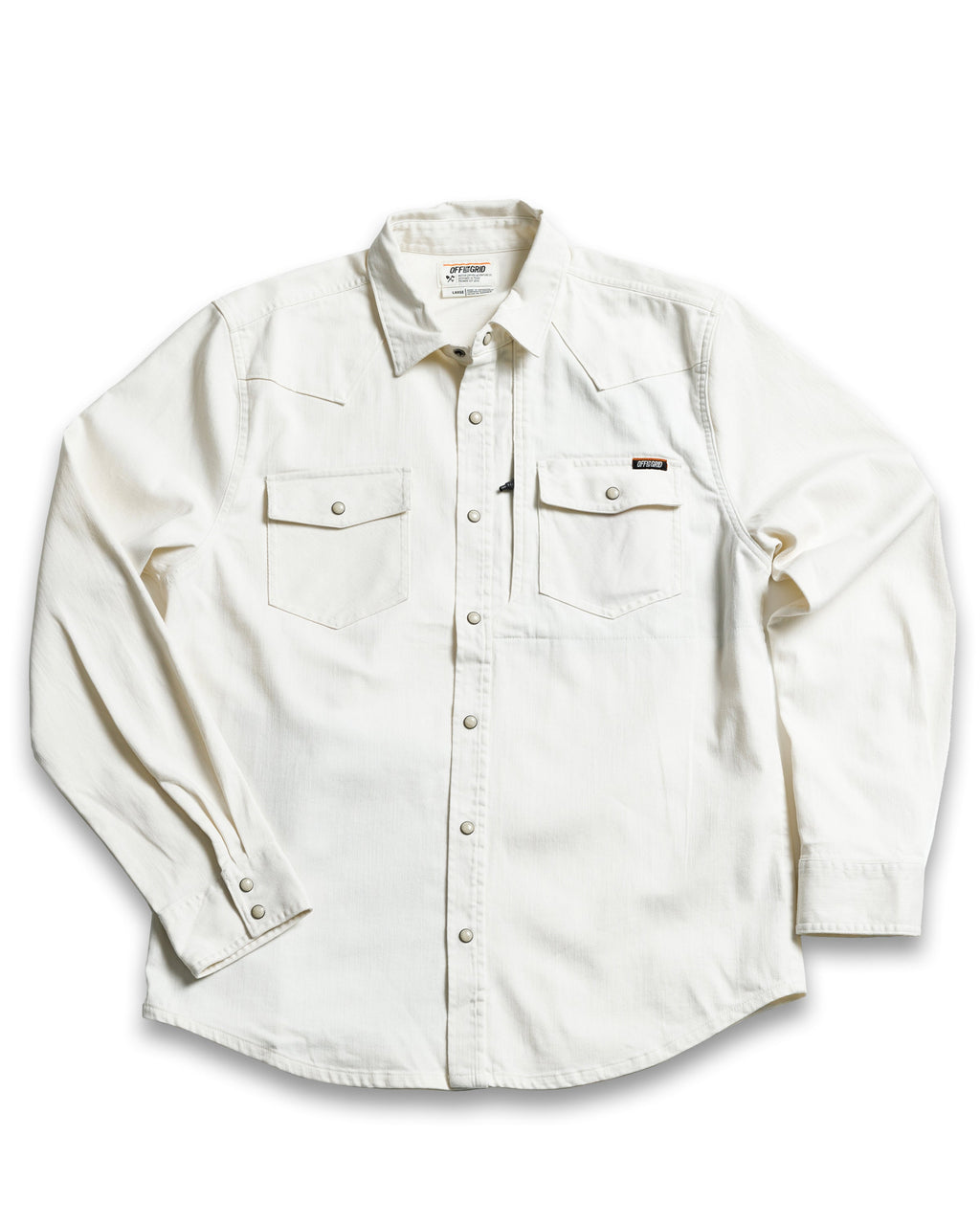Off The Grid Surplus Earl Denim Shirt - Natural — main product shot