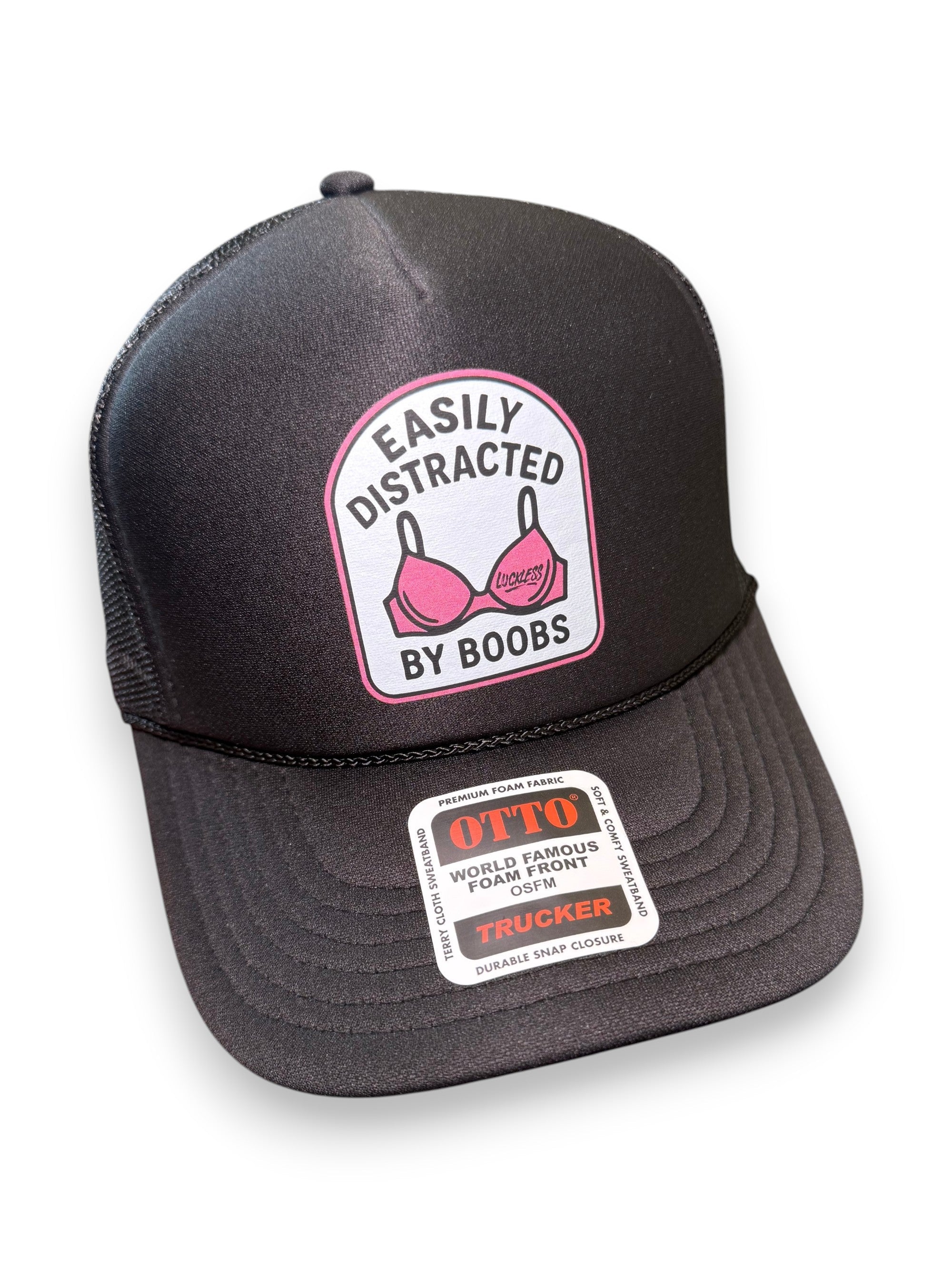 Luckless Outfitters Easily Distracted Trucker Hat — main product shot