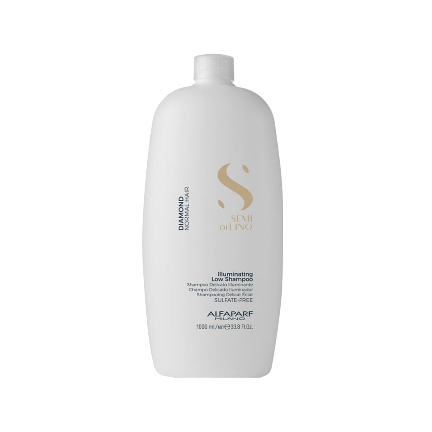 Alfaparf Semi Di Lino Diamond Illuminating Low Shampoo 1000 ml - Professional Hair Care for Illuminated Hair