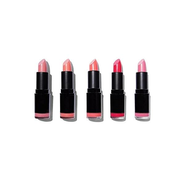 Revolution Pro: 5-Piece Pink Lipstick Collection - Creamy Satin, Rich Pigment - Warm & Cool Tones, Perfect for All Skin Tones.