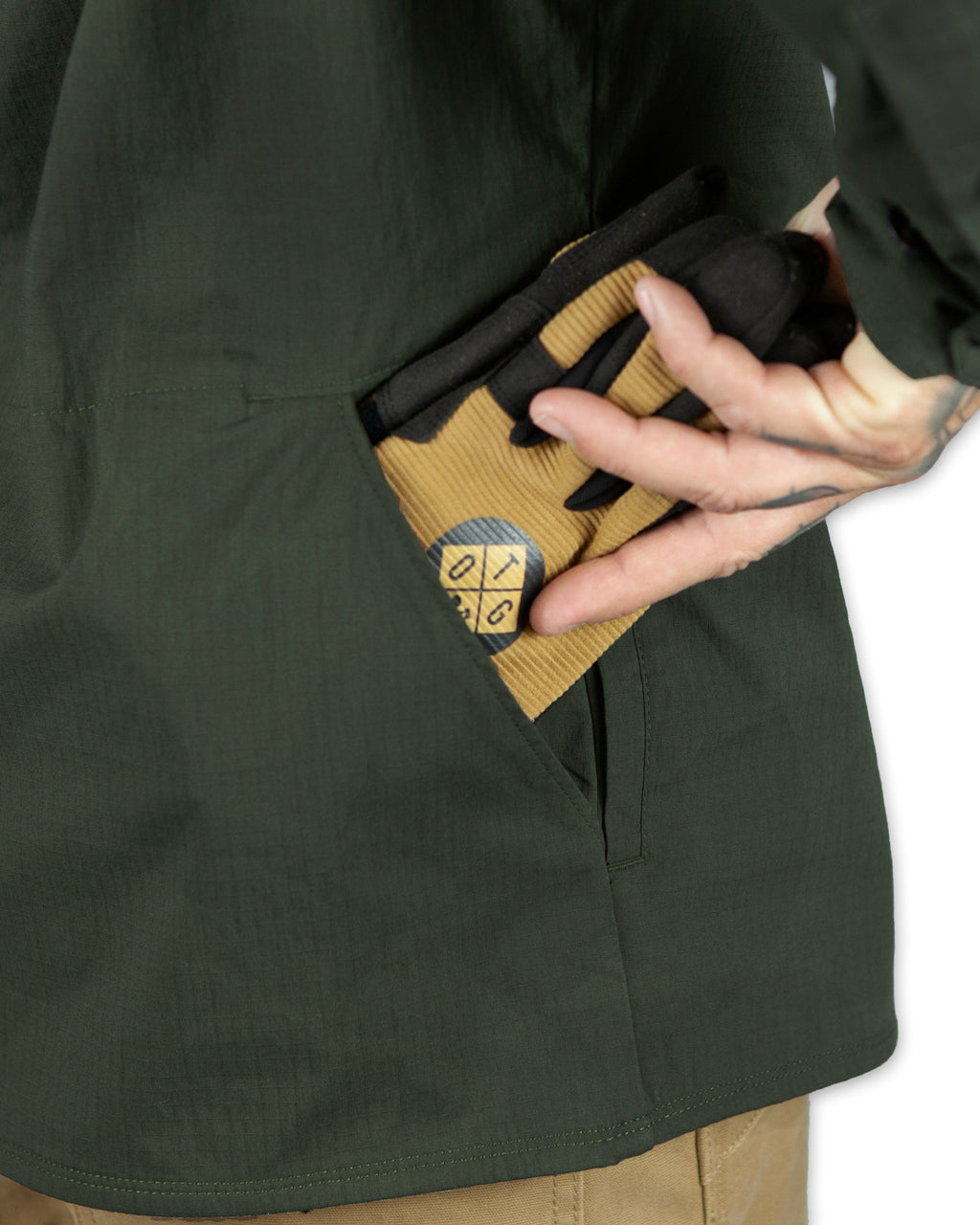 Off The Grid Surplus Echo Bravo LS Shirt - Army — alternative angle