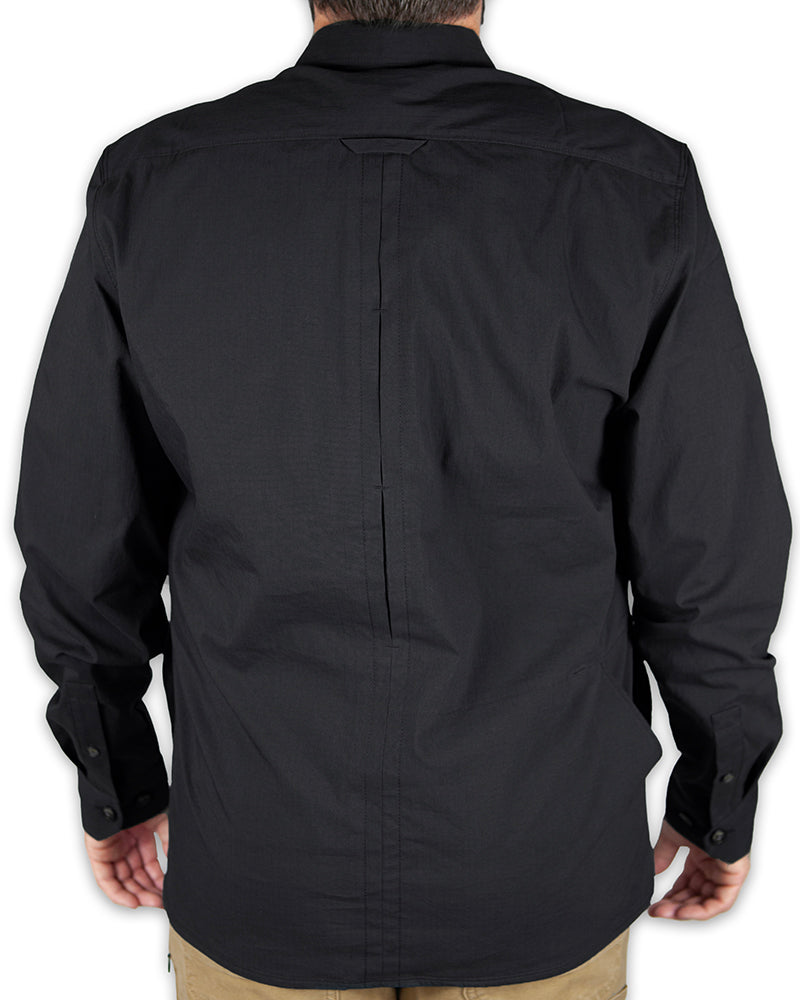 Off The Grid Surplus Echo Bravo LS Shirt - Vintage Black — back view