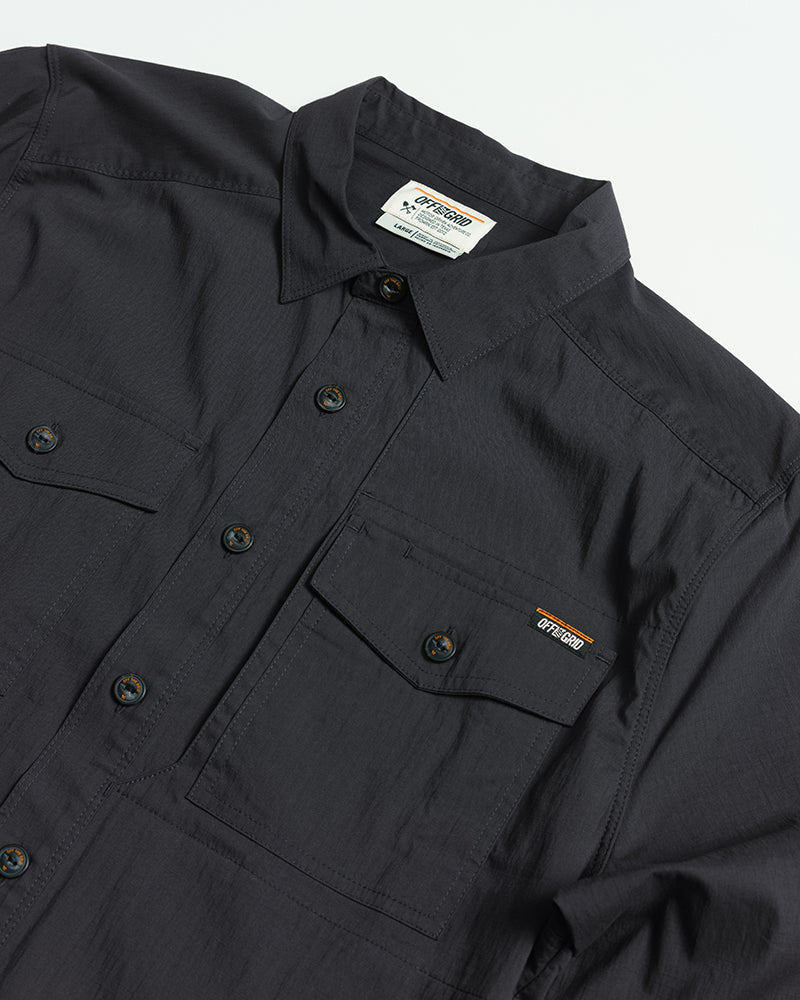 Off The Grid Surplus Echo Bravo LS Shirt - Vintage Black — comparison shot