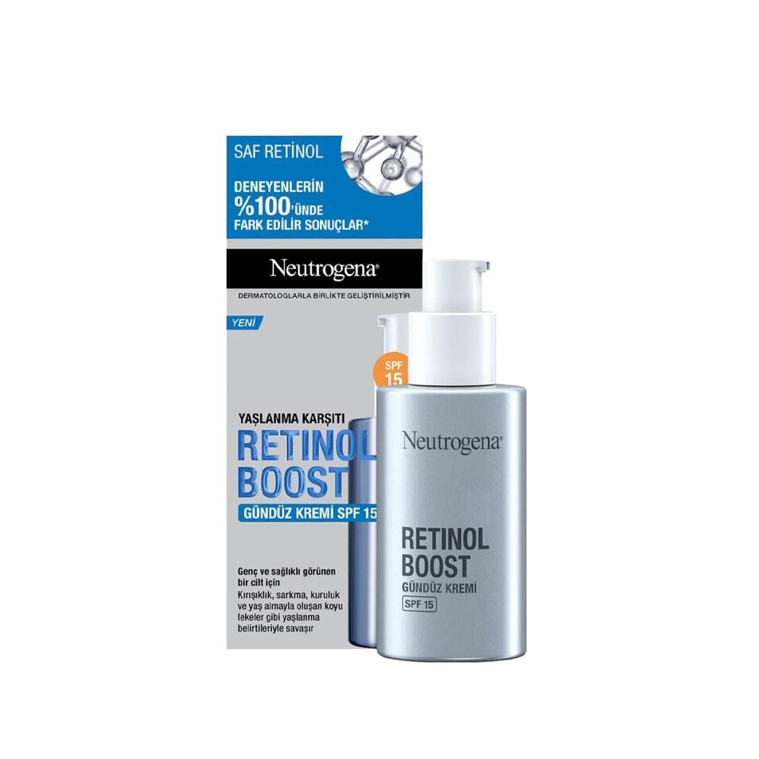 Neutrogena Retinol Boost SPF 15 Anti-Aging Day Cream: Reduce Wrinkles & Protect From Sun Damage
