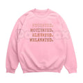 Pasimax Educated Motivated Elevated Melanated Sweatshirt | Retro University Black Excellence Crewneck | Vintage HBCU Pride Ju