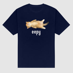 "Eepy Cat" Silly Sleepy Cat Meme T-Shirt