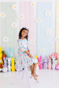 Mila & Rose ® Egg-cellent 3/4 Sleeve Pocket Twirl Dress — main product shot