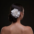 Elegant White Flower Bridal Hair Comb – Bridal Port