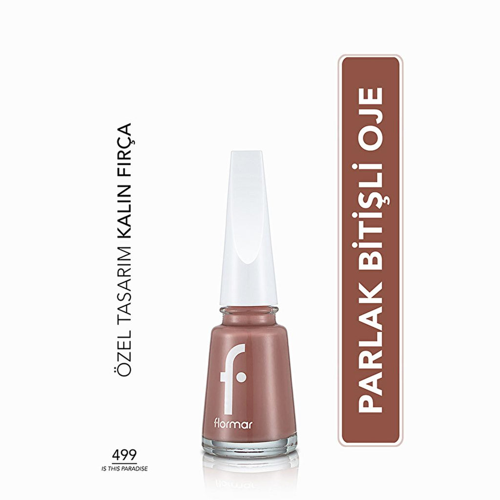 Flormar Long-Lasting Nail Enamel with Magnesium, Calcium, and Sulfur - Vibrant Color & Nail Care