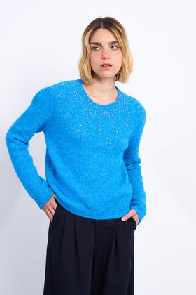 Sequin Embellished Knit Sweater