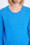 KADOU BOUTIQUE Sequin Embellished Knit Sweater — lifestyle context