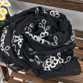 KADOU BOUTIQUE Embroidered Floral Scarf — main product shot