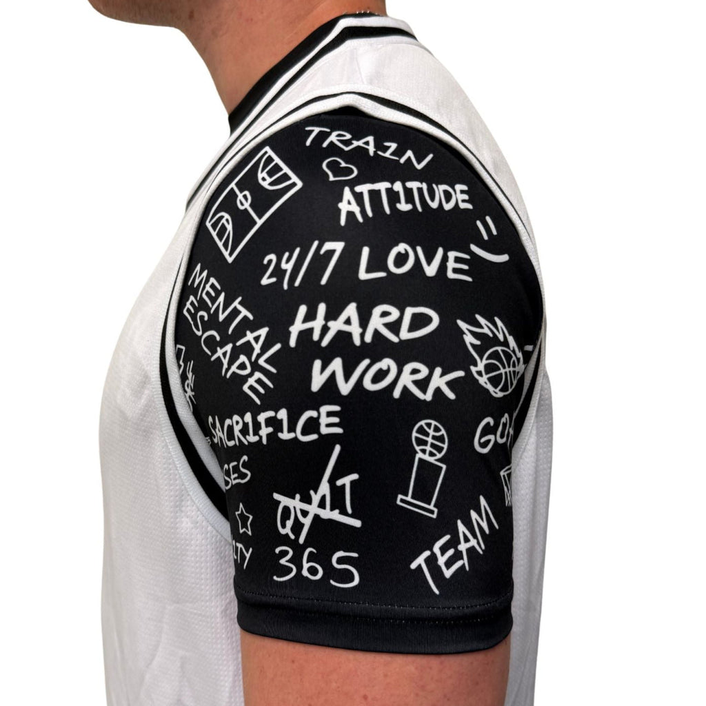 Bigger Than Basketball Emotions - Performance Compression T-Shirt - Black — product category context