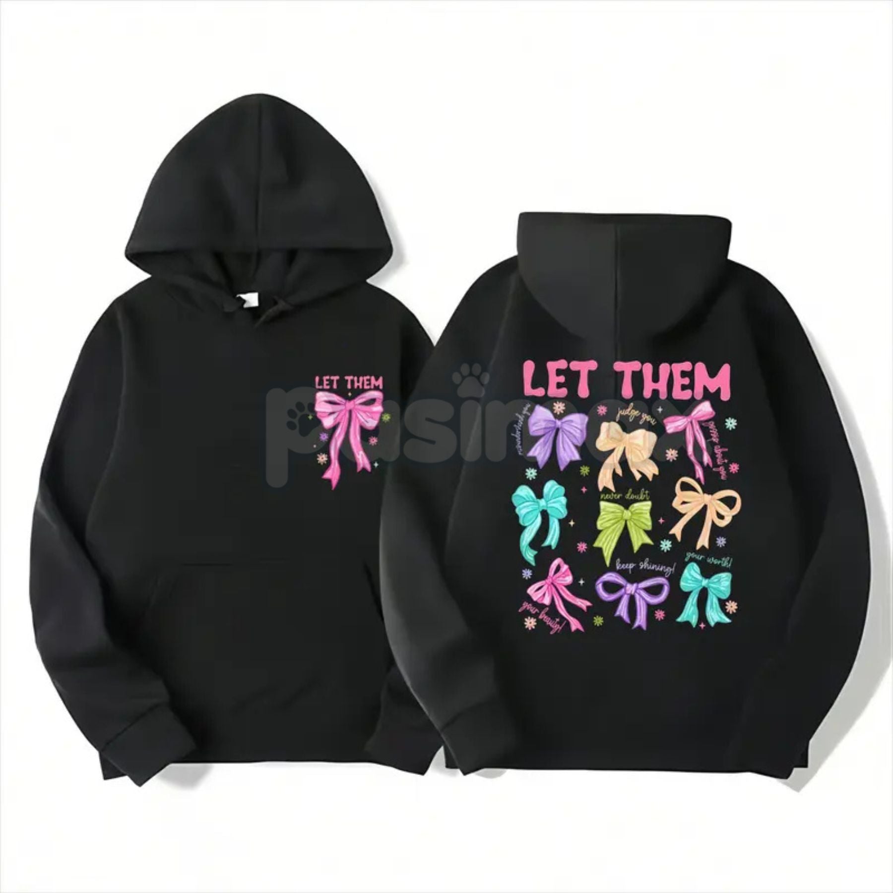Empowering "LET THEM" Motif Shirt – Stylish Statement Hoodie & Minimalist Motivational Sweatshirt