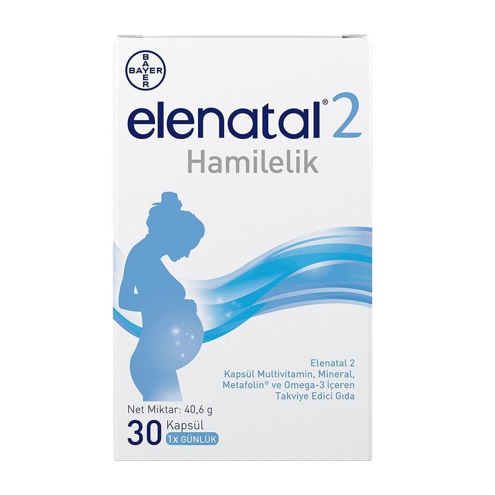 Elenatal Pregnancy Multivitamin Supplement with Omega-3 - Prenatal Vitamins for Expectant Mothers