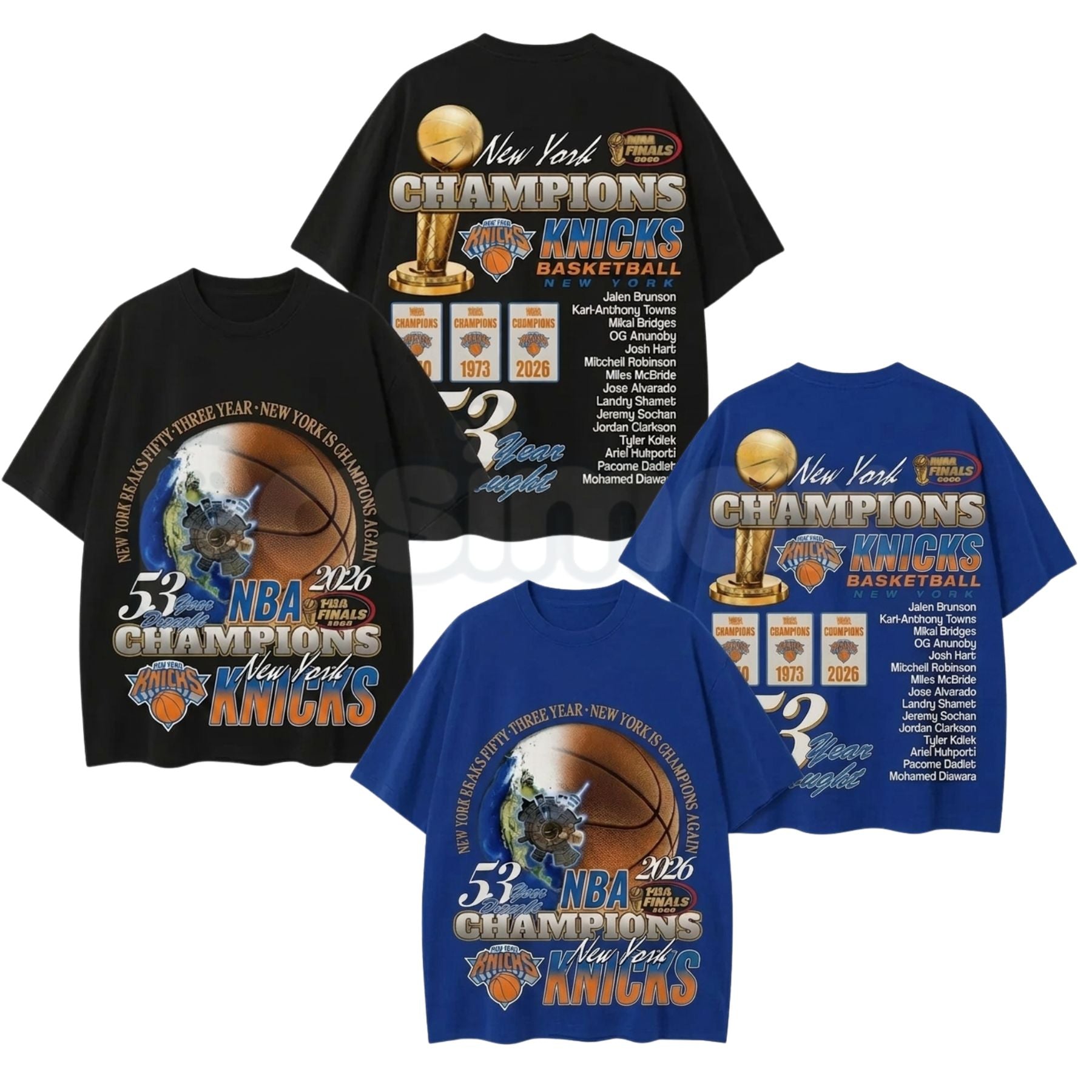 "End 53-Year Drought" New York Basketball Champions 2026 T-Shirt – Retro Style NY Championship Unisex Graphic Tee