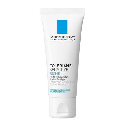 La Roche Posay Toleriane Sensitive Rich Moisturizing Face Cream for Sensitive Skin - 48 Hour Hydration, Fragrance-Free & Alcohol-Free