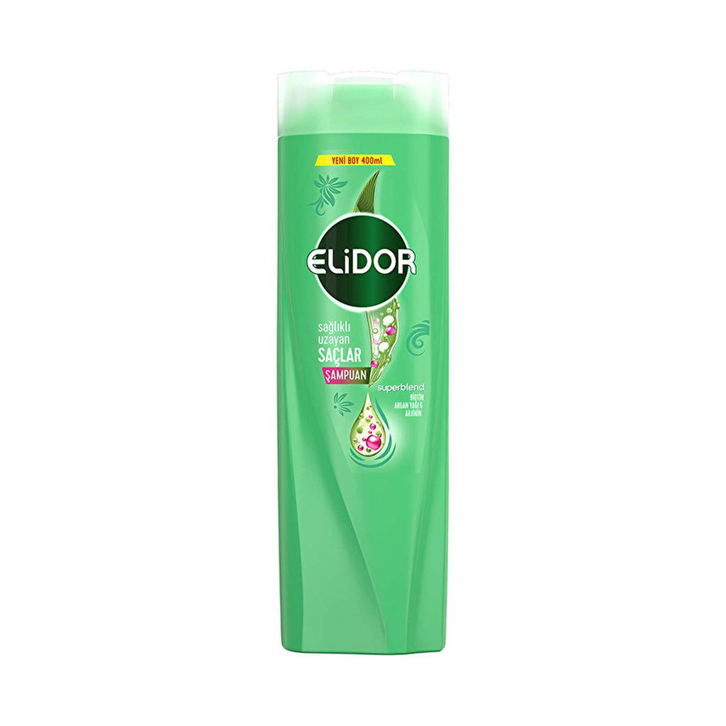 Elidor Healthy Hair Growth Shampoo with Biotin & Argan Oil - Nourishing Hair Care for Longer, Healthier Locks