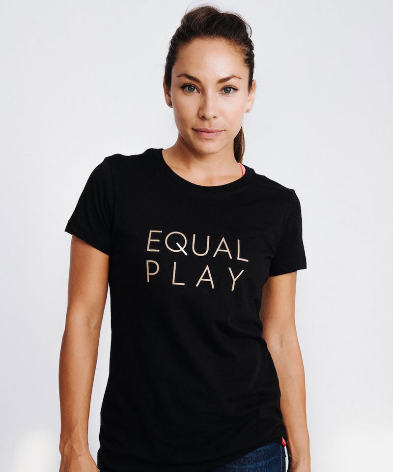 Goal Five Equal Play Women's Soccer T Shirt — lifestyle context