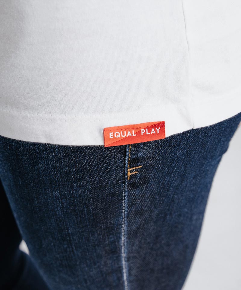 Goal Five Equal Play Women's Soccer T Shirt — detail close-up