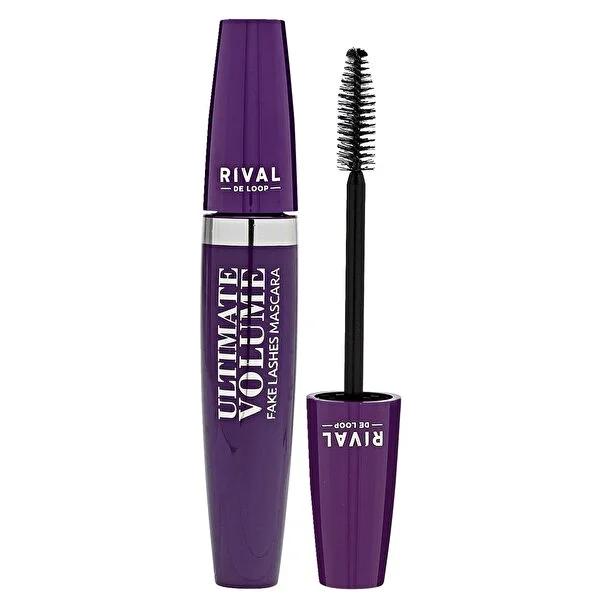 Rival de Loop Ultimate Volume Black Mascara: False Lash Effect, High Volume, Dramatic Dark Eyelashes