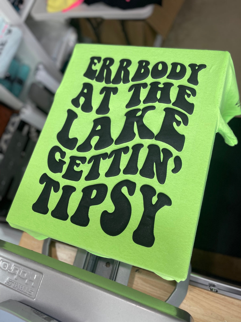 Luckless Outfitters Errbody Gettin Tipsy Tee — comparison shot