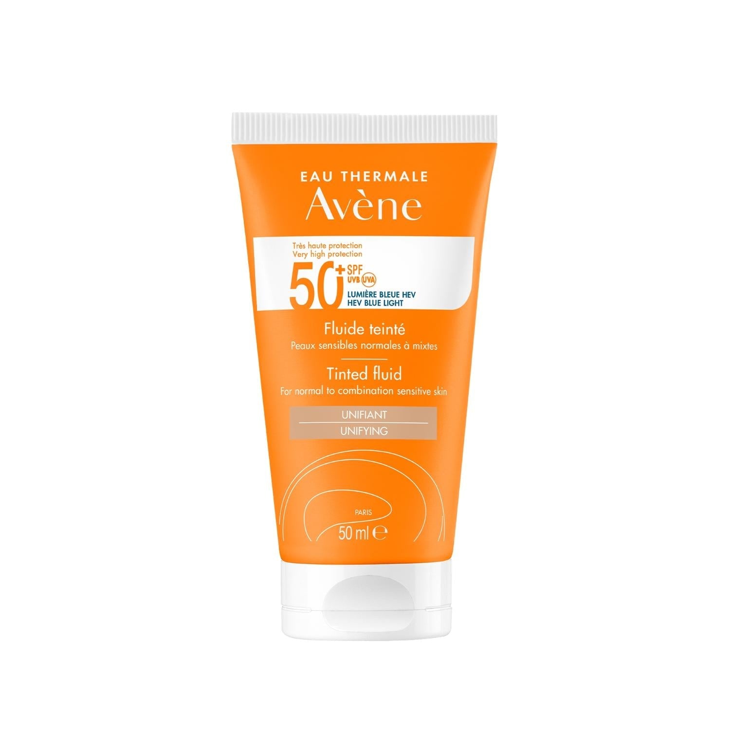 Avene Tinted Sunscreen Fluide SPF 50+ for Normal & Combination Skin - 50ml