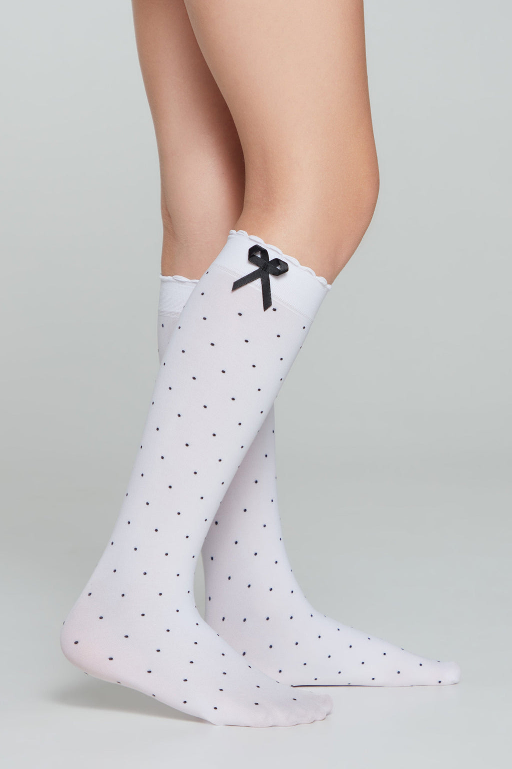 TheRanok.com Conte Knee-Highs for girls Evie 50 Den - Decorative Bow — lifestyle context