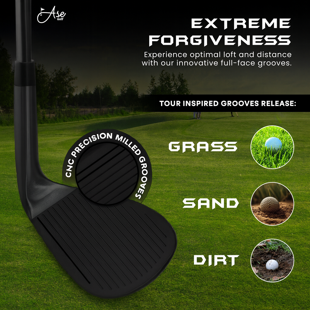 Ase BLACKOUT 3-Piece Wedge Set (52,56,60) *Backorder* – Ase Golf, view 8