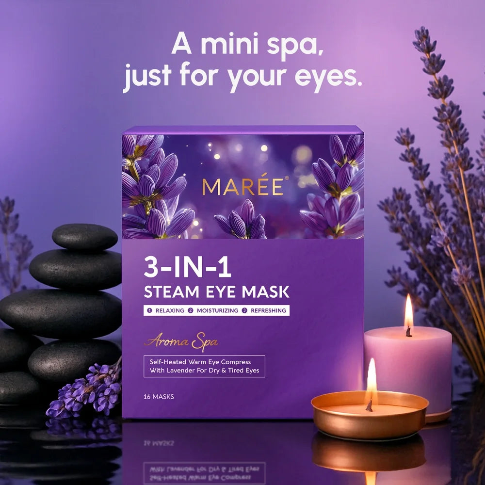 Maree Scented Spa Steam Eye Mask — side view