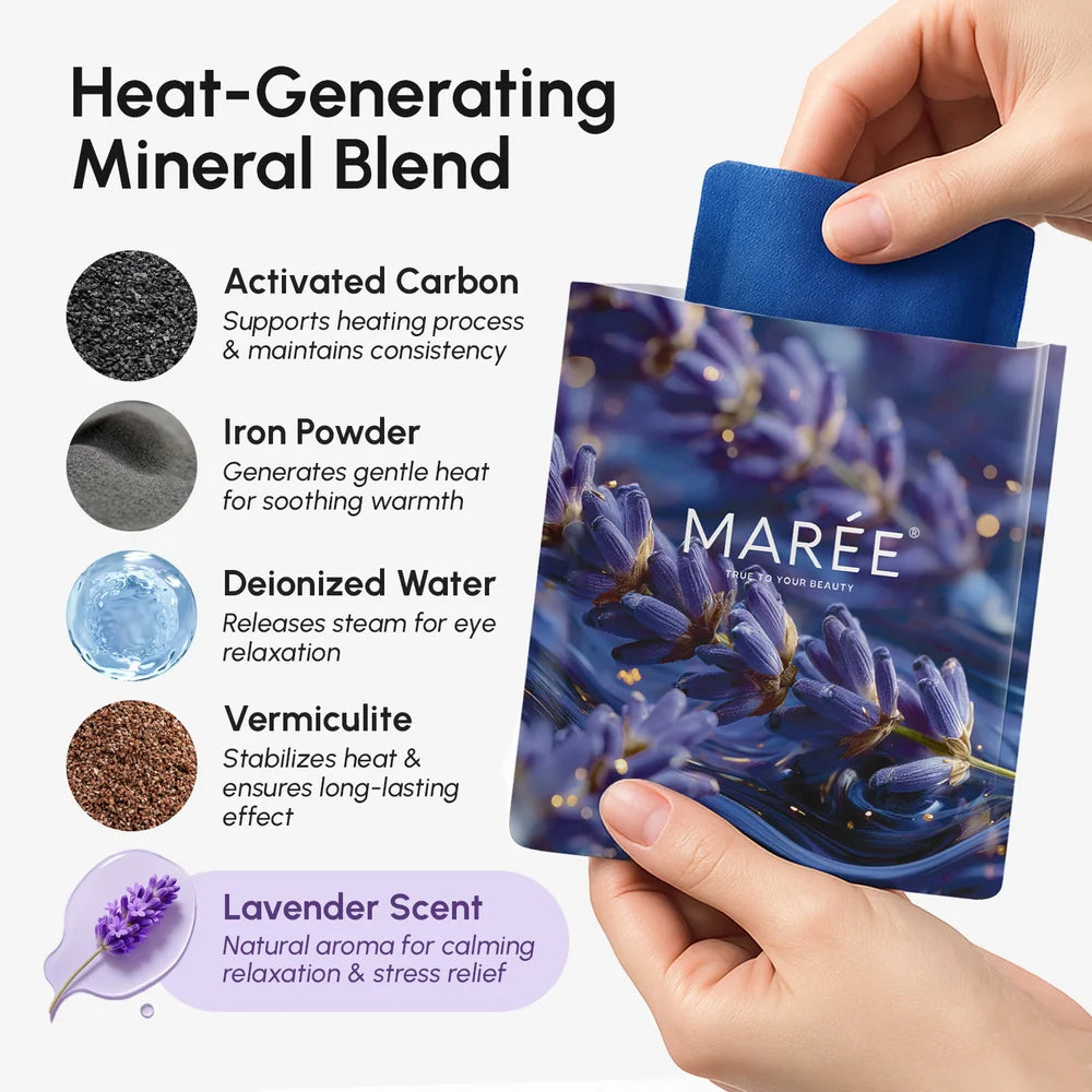 Maree Scented Spa Steam Eye Mask — size reference