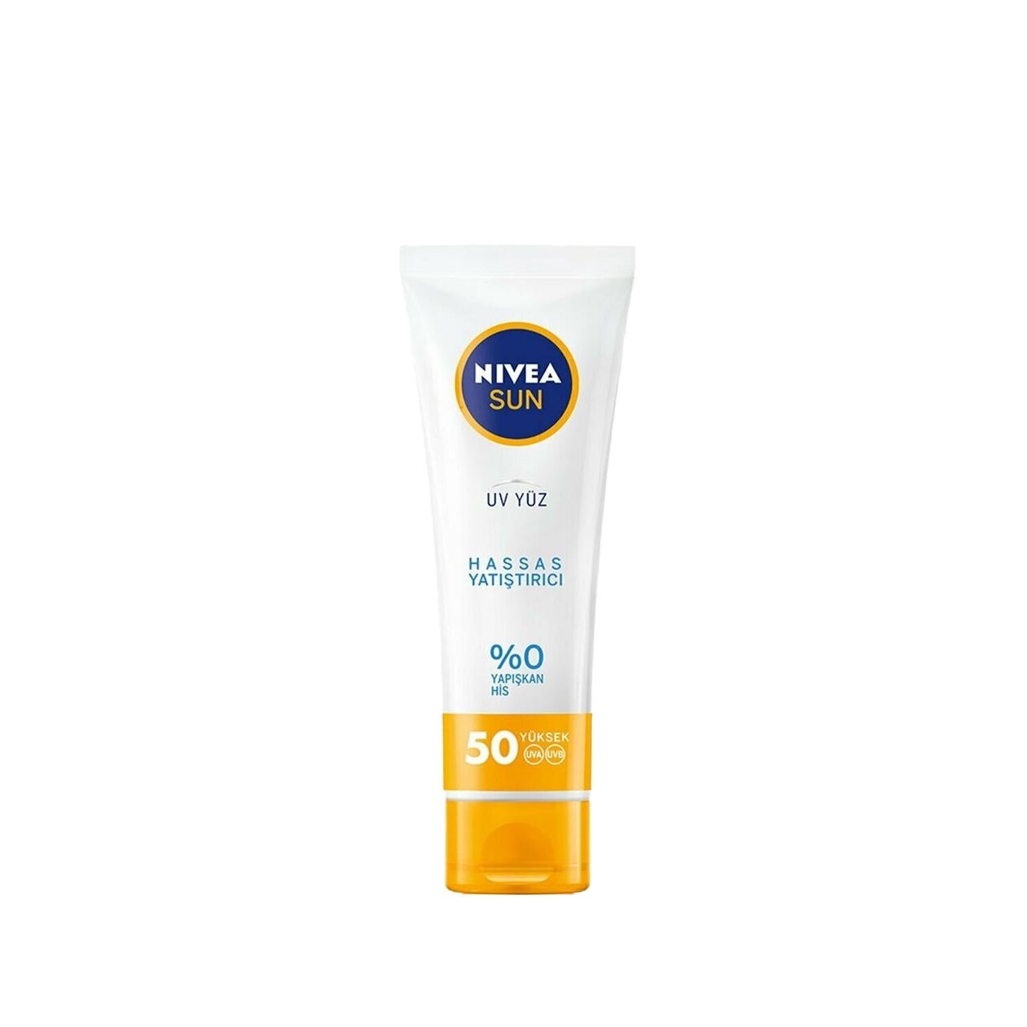 Nivea Nivea Sun Sensitive Skin Sunscreen SPF50 Face Cream - Soothing Sun Protection for Facial Skin