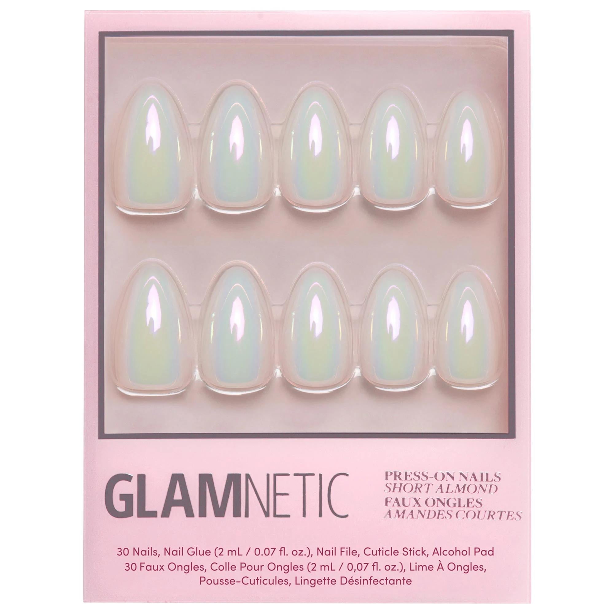 Glamnetic Press-On Nail Kit - Reusable Nails for Salon-Quality Manicures at Home, Gluten-Free & Cruelty-Free Beauty