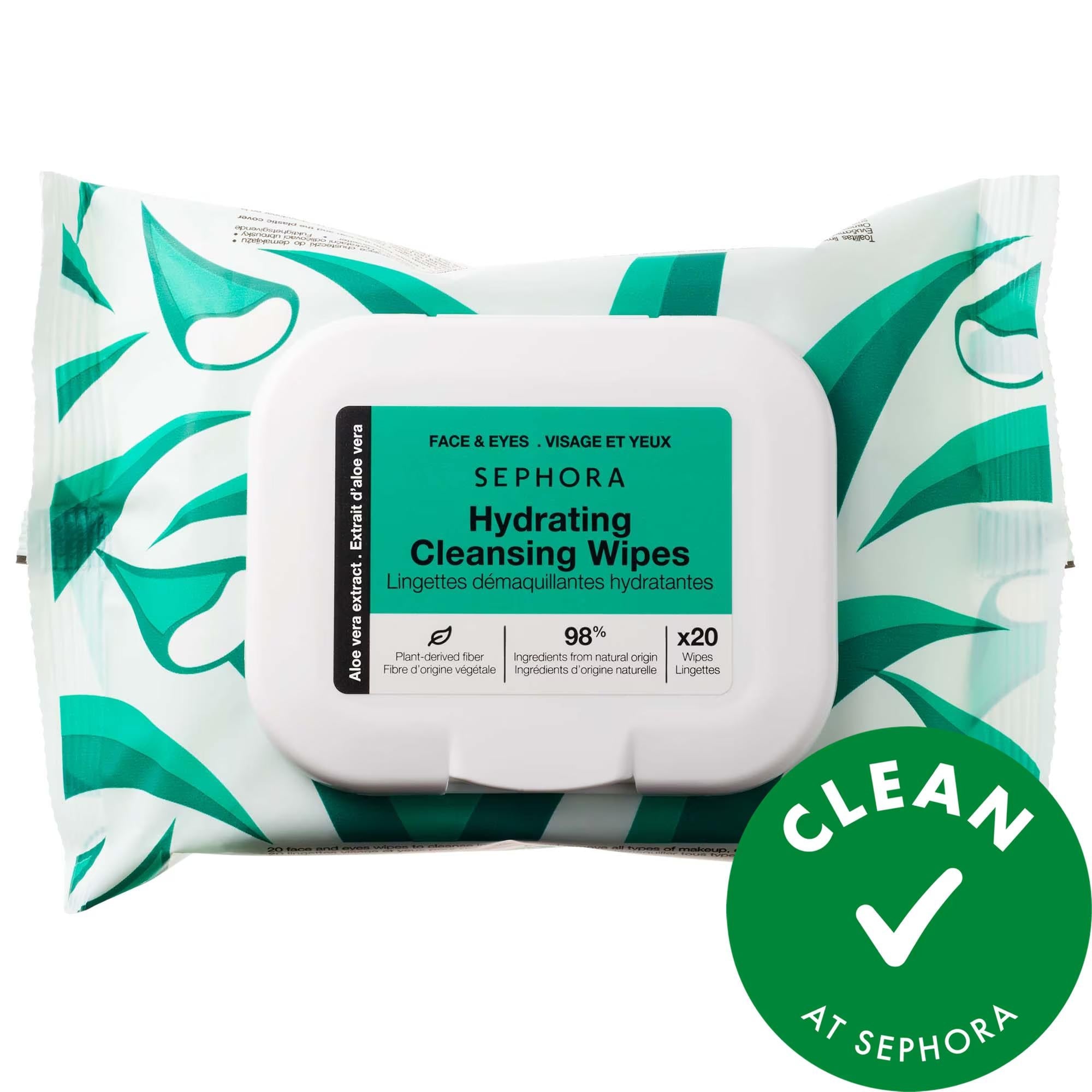 Cleansing + Exfoliating Wipes - Vegan Makeup Removal Wipes with Micellar Water
