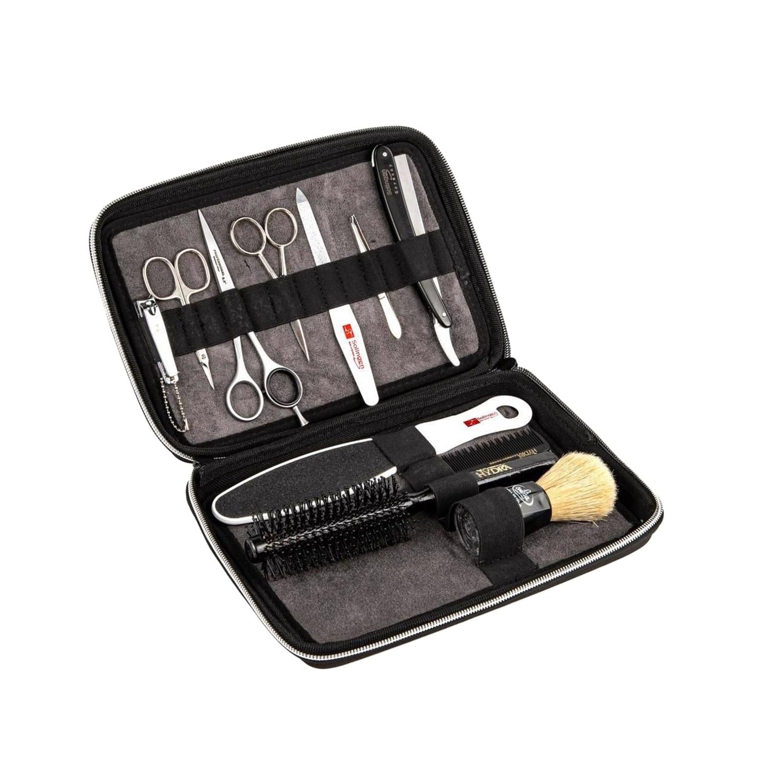 Solingen Men's Grooming Set FR-195 - Luxury Comprehensive Grooming Solution Kit
