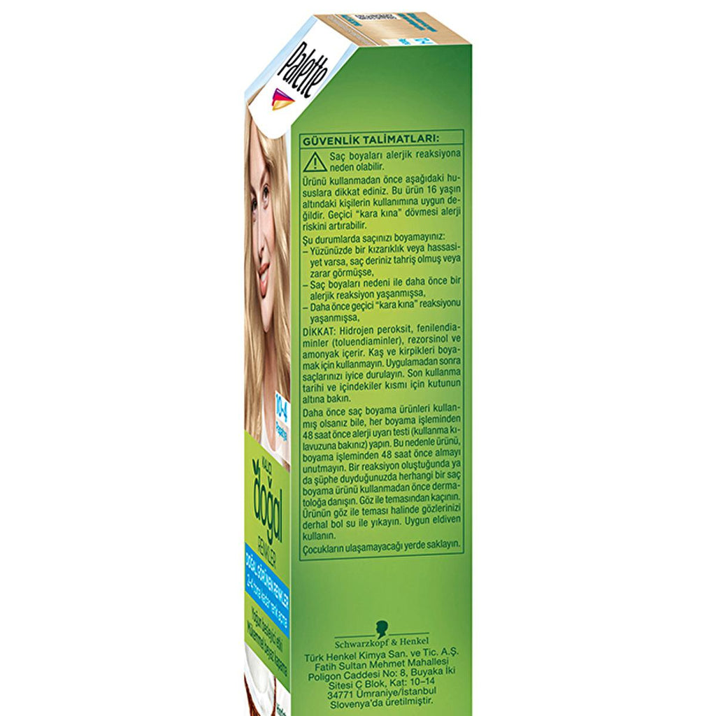 Palette Natural Permanent Hair Dye - Long-Lasting Color with Natural Ingredients