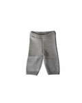 Dear Hayden Merino Wool Joggers in Light Heather Gray — detail close-up